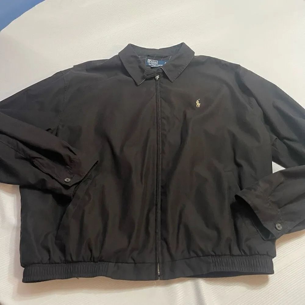Polo Ralph Lauren Vintage Harrington Black Jacket Size XXL